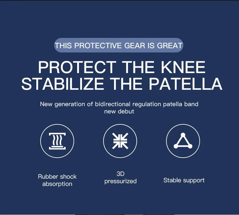 Patellar Tendon Knee Support Strap – Shock Absorption Brace & Sleeve