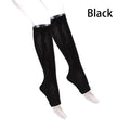 Zipper Compression Socks – Open-Toe Knee-High Anti-Fatigue Leg Support