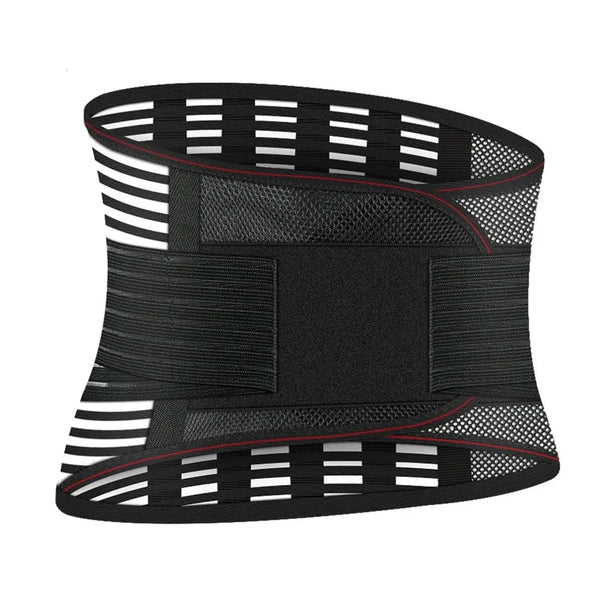Anti-Skid 5-Stay Lumbar Support Back Brace – Breathable Lower Back Pain Relief Belt