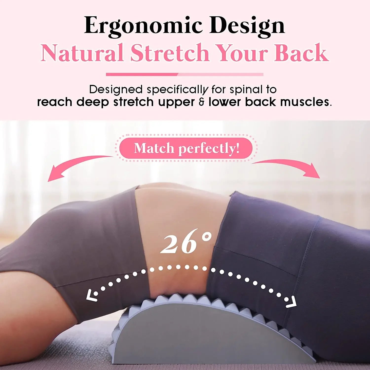 Lumbar Back Stretcher Pillow – Chronic Pain & Posture Support