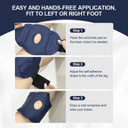 Reusable Knee Ice Pack Wrap – Adjustable Cold Compress Gel Therapy Pad for Knee Pain & Sports Injuries