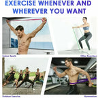 Resistance Bands Exercise Elastic Band Home Yoga Gym Equipment Accessories Sports Power Pull-Up Assist Band Bodybuilding