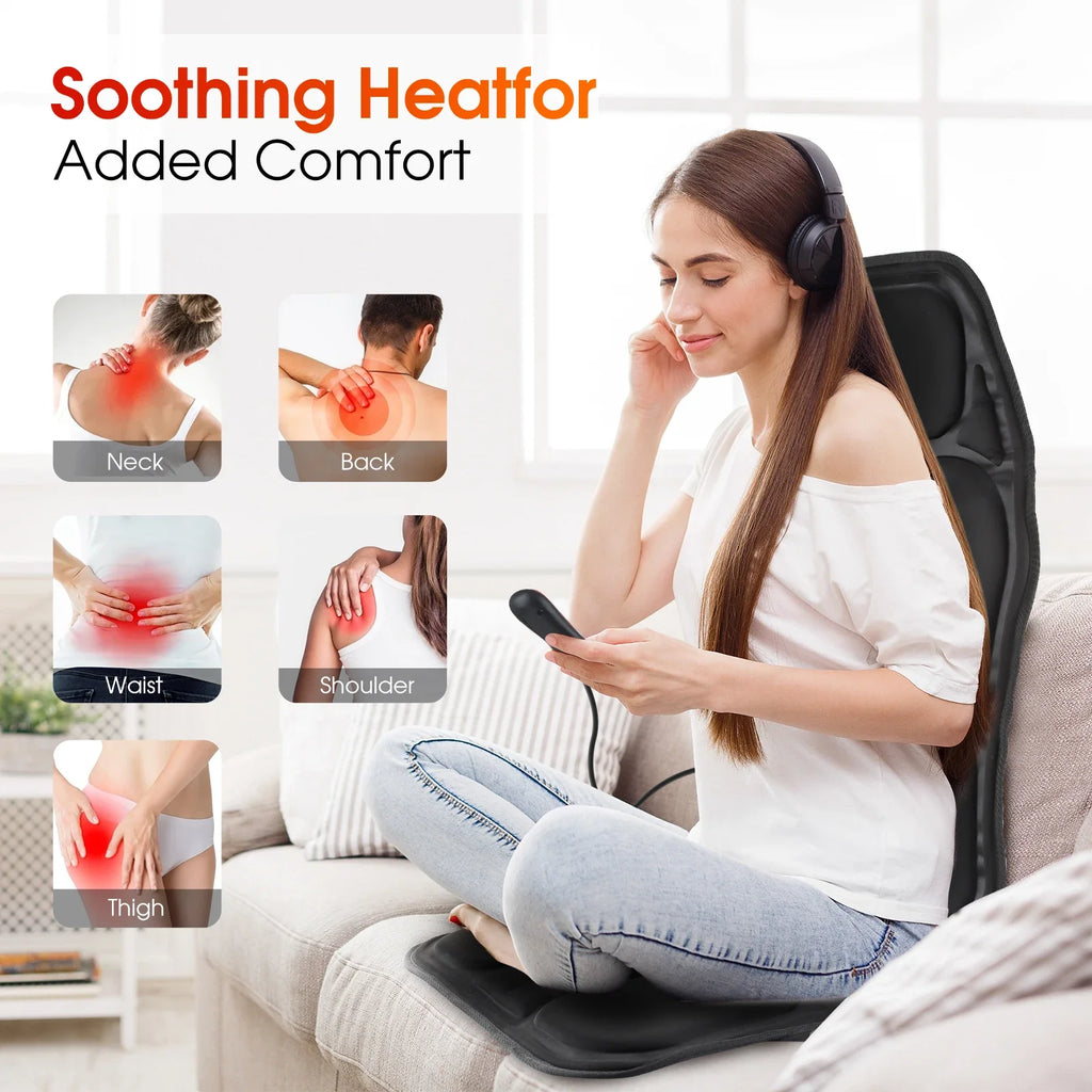 Infrared Massage Chair Cushion – Heating Vibration Mat