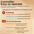 Full-Wrap Hip Heating Massager Brace – Sciatica & Buttock Relief, USB