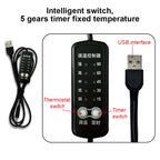 USB Warm Paste Heating Pad – 5V Electric Heating Film for Cervical Vertebra, Vest, Jacket, Shoes & Socks