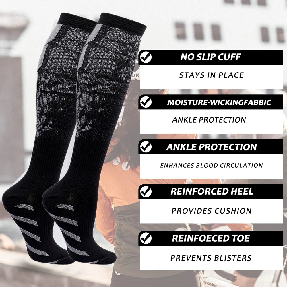 Sports Compression Socks for Women & Men – Calf Support for Running, Nurses, Flights & Pregnancy