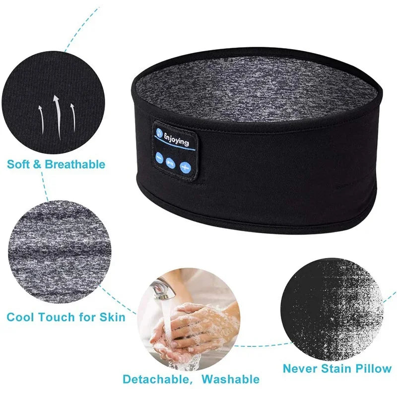 Wireless Bluetooth Sports Sleep Headband Headphones