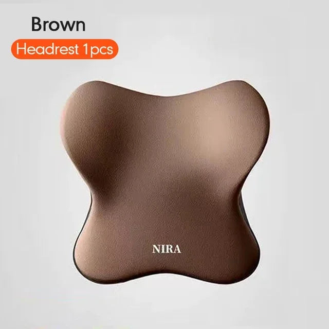 HEALTENCE Memory Foam Car Neck & Lumbar Support Set