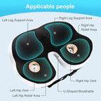Large Memory Foam Seat Cushion – Sciatica & Tailbone Pain Relief, Non-Slip