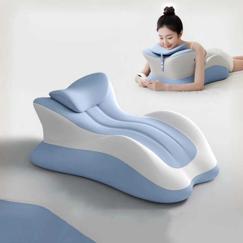 Wedge Memory Foam Pillow – Ergonomic Neck & Back Support