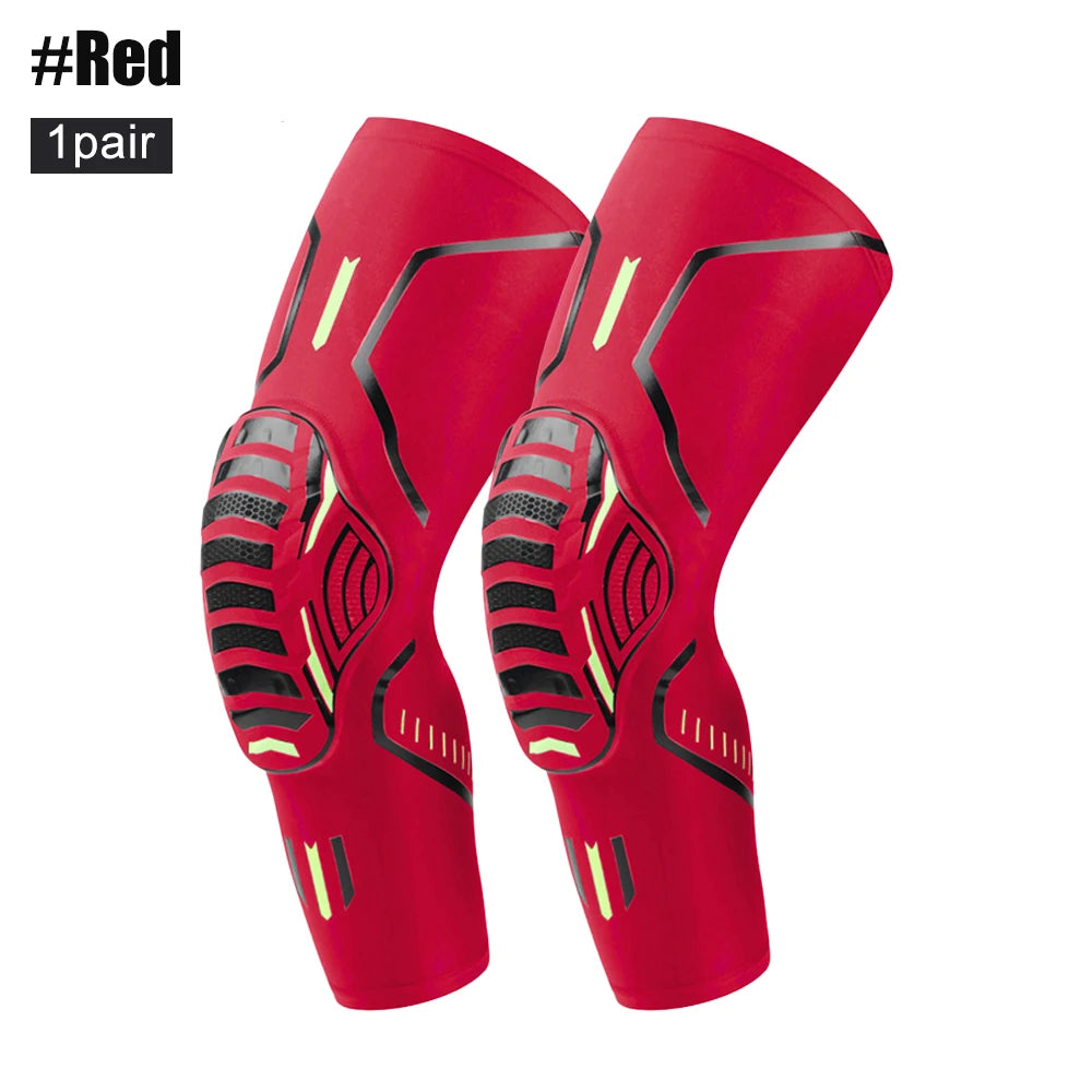 1Pair Sports Crashproof Knee Support Pad Elbow Brace Arm Leg Compression Sleeves Outdoor Basketball Football Bicycle Protector