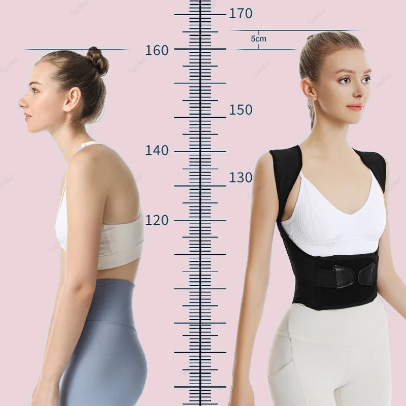 Breathable Adult Posture Corrector Belt – Back Correction Strap for Men & Women