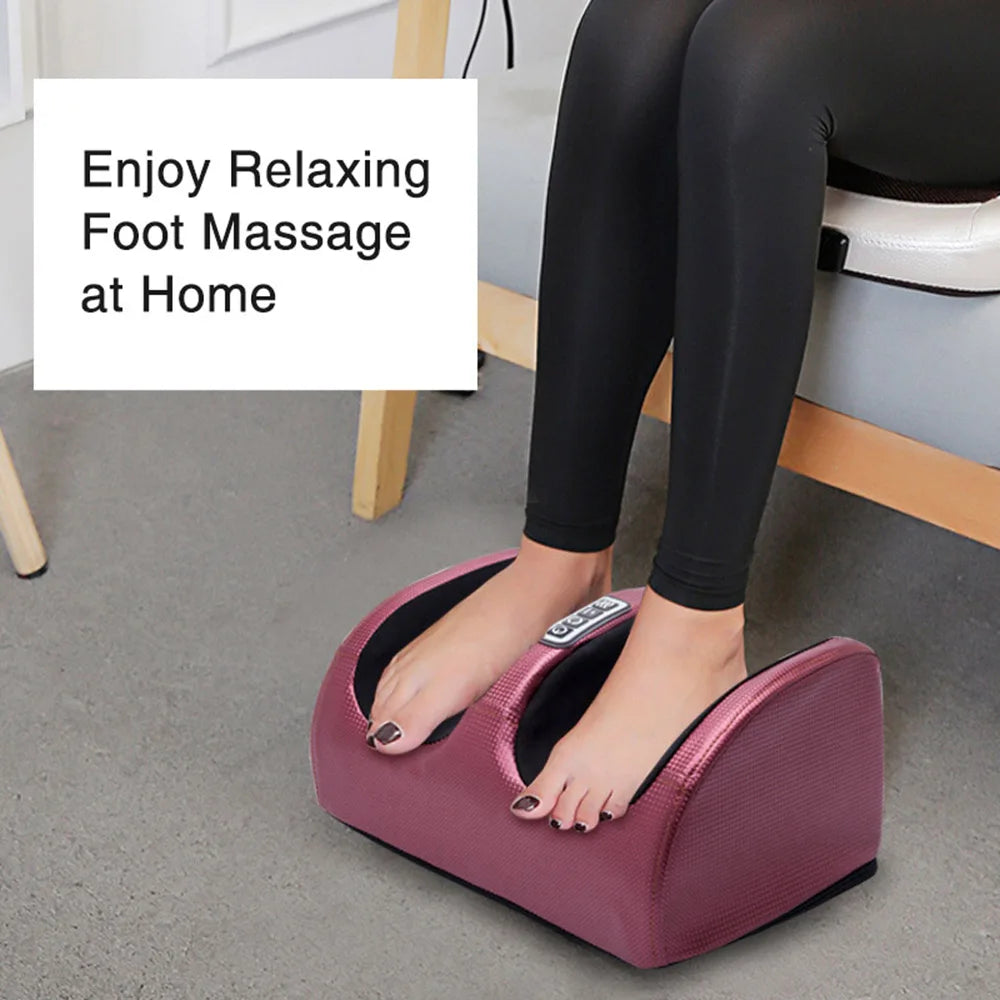 Electric Shiatsu Foot Massager with Heat – Deep Kneading Calf & Foot Roller