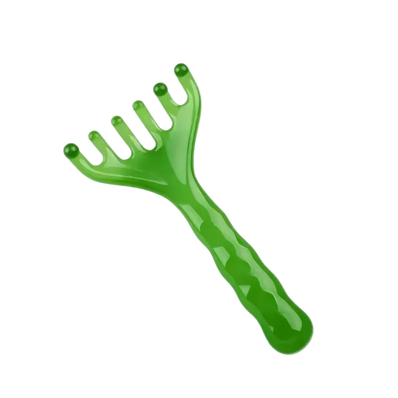 Portable 6-Claw Head Massager – Scalp & Body Acupoint Therapy Handheld Muscle Relaxation & Scraping Tool