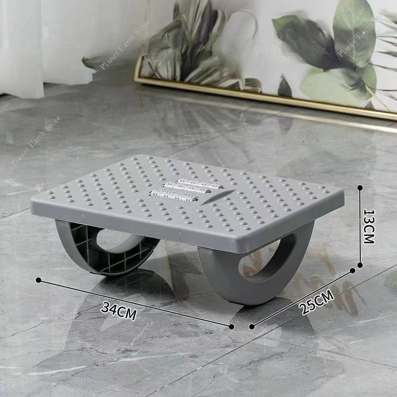 Portable Under Desk Footrest – Ergonomic Rocker Balance Board Foot Stool for Home & Office