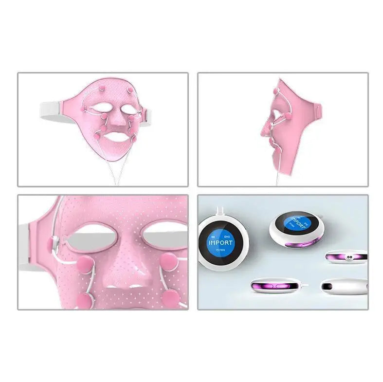 Electric Beauty Massager Anti-wrinkle Magnet Massage Facial SPA Face Mask 3D Silikon Gesichts Maske