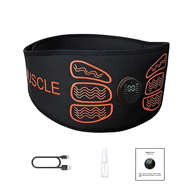 EMS Abdominal Muscle Toner Belt | Electric Core Stimulator | Healtence