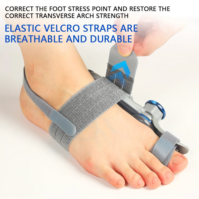 Unisex Bunion Corrector – Rotatable Hallux Valgus Toe Separator & Straightener Brace