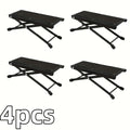Folding Foot Rest 4-Height Adjustable Pedal Footrest Stand for Beauty Salons Home Pedicures Toe Nail Tool and Guitar Pedal Stool