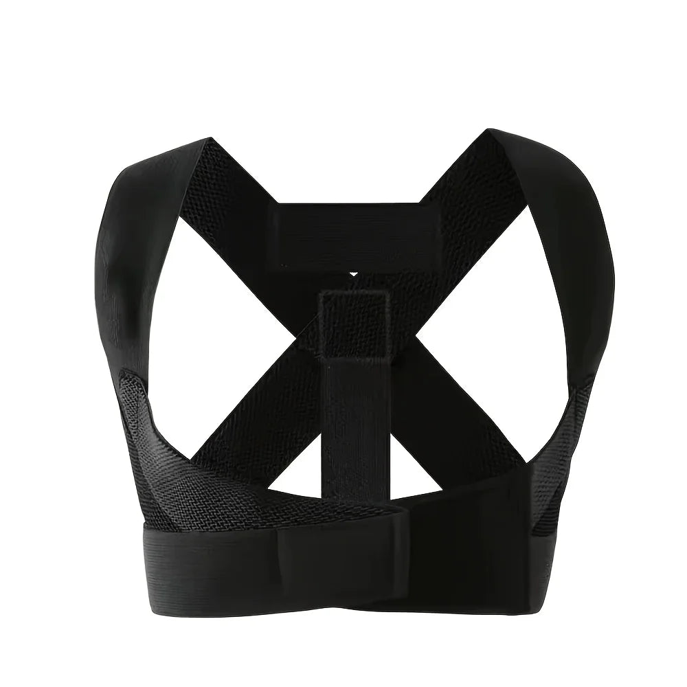 Hunchback Corrector Straight Back Open Shoulder Lumbar Spine Correction Belt Elastic Invisible Back Straightening Unisex