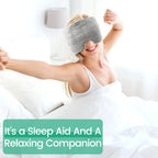 Weighted Eye Mask – Soft Breathable Blackout Sleep Mask with Adjustable Strap & Removable Weighted Cover
