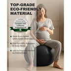Yoga Balance Ball – Anti-Burst Pilates Exercise Ball for Home Fitness, Pregnant Women & Rehabilitation (55/65/75/85cm)