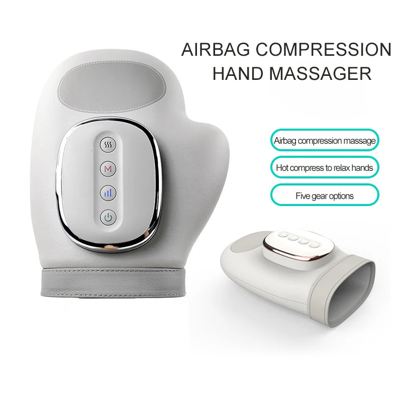 Electric Hand Massager with Airbag – Compress Carpal Tunnel Wrist & Finger Kneading Vibrating Gloves