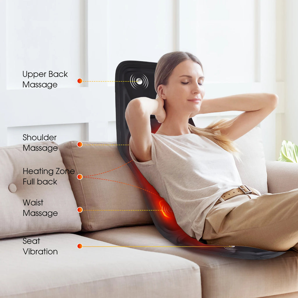 Infrared Massage Chair Cushion – Heating Vibration Mat
