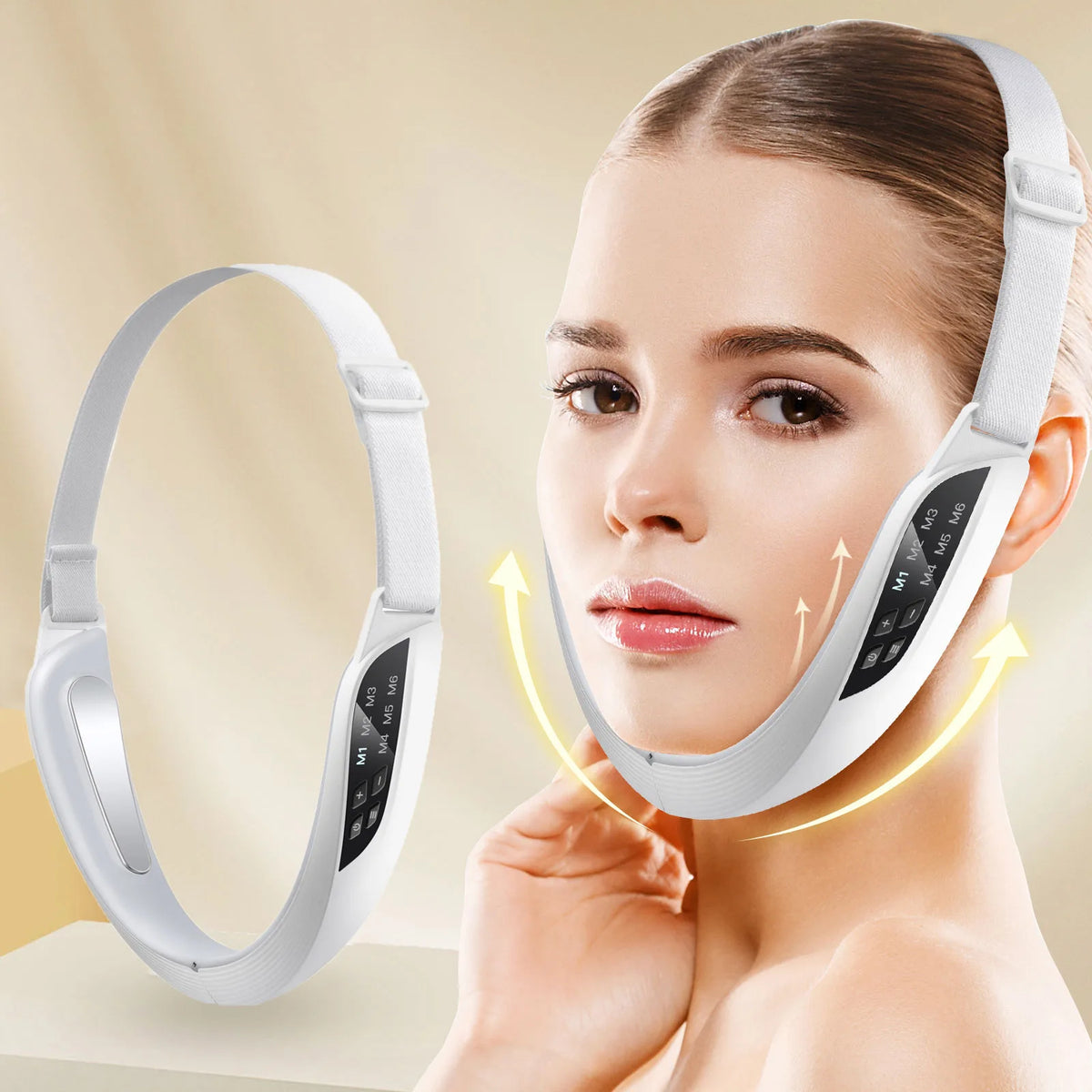 Electric V-Line EMS Face Lifting Massager – Microcurrent Double Chin Reducer