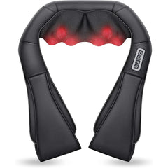 Shiatsu Heated Neck & Shoulder Massager Pillow – Deep Kneading Electric Body Massage