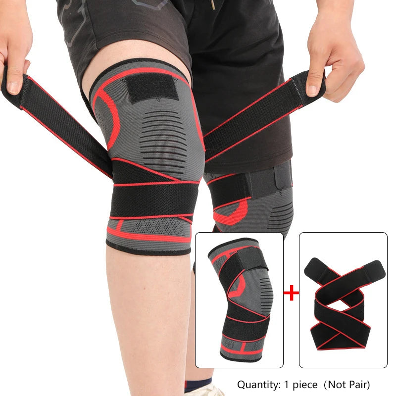 Nylon Sport Knee Brace – Joint Compression Support for Running, Fitness, Weightlifting, Cycling & Basketball