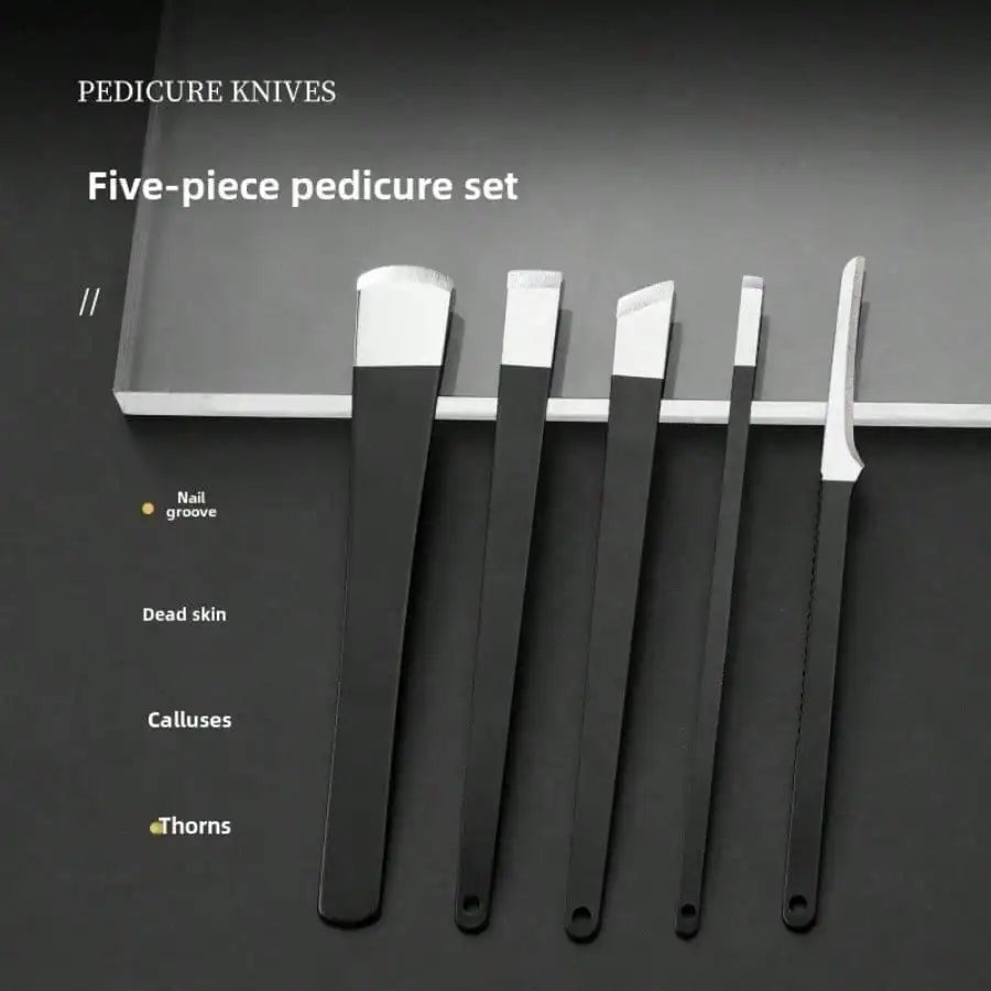 Stainless Steel Ingrown Toenail Pedicure Kit – 4/5/6-Piece Callus Shaver & Hard Skin Removal Tools