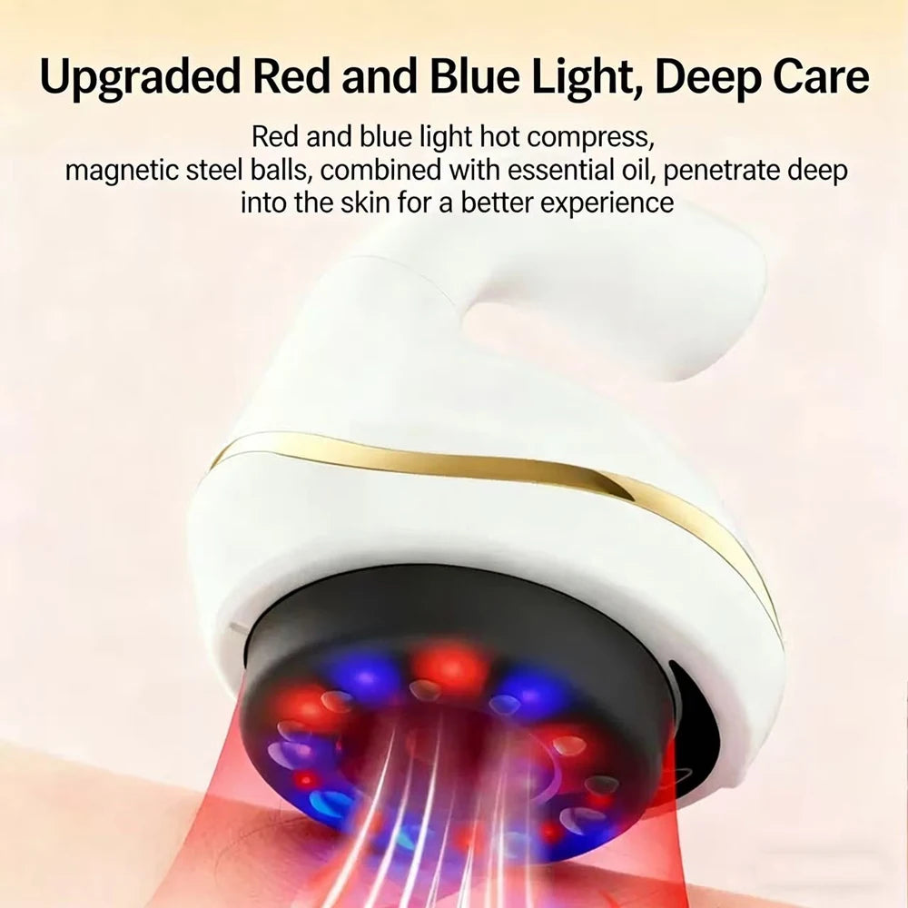 Home Electric Scraping & Cupping Massager – Heated Suction Cups & Anti-Cellulite Massage Device