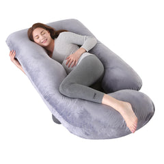 G-Shape Full Body Pregnancy Pillow with Removable Cover