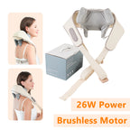 26W Wireless Neck & Shoulder Massager Shawl – Heated Trapezius Kneading Wrap