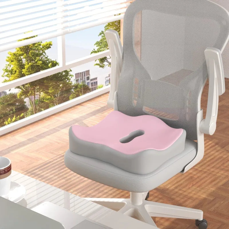 HEALTENCE 3-Zone Memory Foam Lumbar Cushion – Ergonomic Posture Support