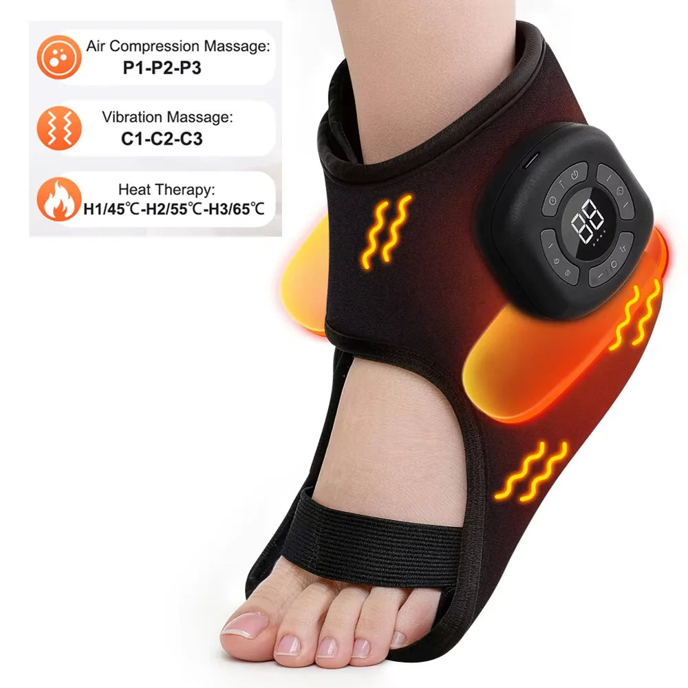 Electric Foot & Hand Massager – Vibrating & Heating Ankle & Wrist Joint Portable Relaxation Device