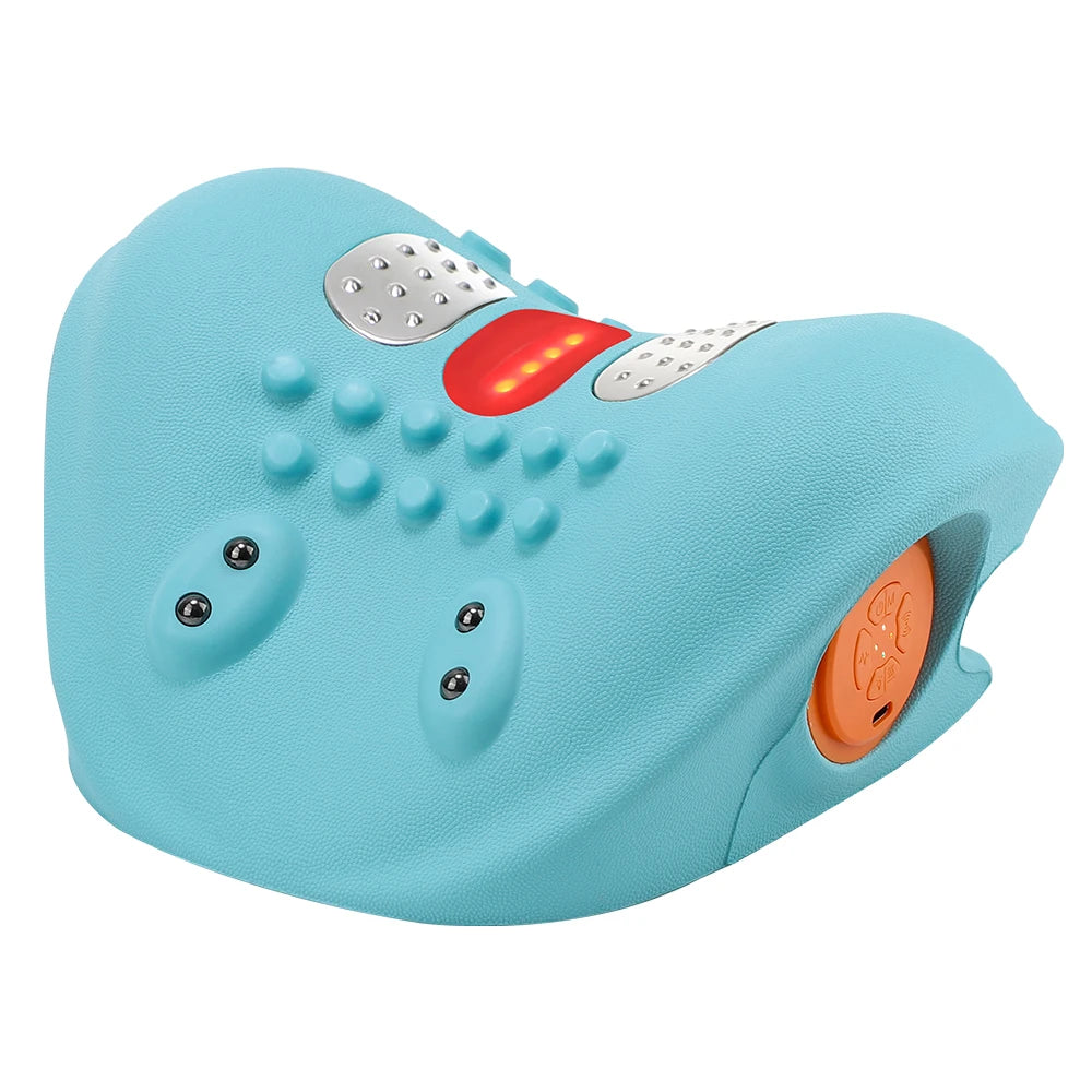 Electric Neck & Shoulder Heating Massager – 6-Mode Cervical Traction & Back Neck Stretcher Pillow