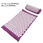 Acupressure Mat & Pillow Set – Spike Cushion Yoga Mat for Back, Body & Stress Pain Relief
