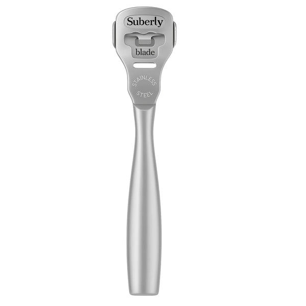 Foot Razor Callus Remover Kit – Stainless Steel Heel & Hard Skin Corn Shaver with Wood Handle & 10 Blades