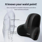HEALTENCE Memory Foam Lumbar Cushion – Multifunctional Back Support