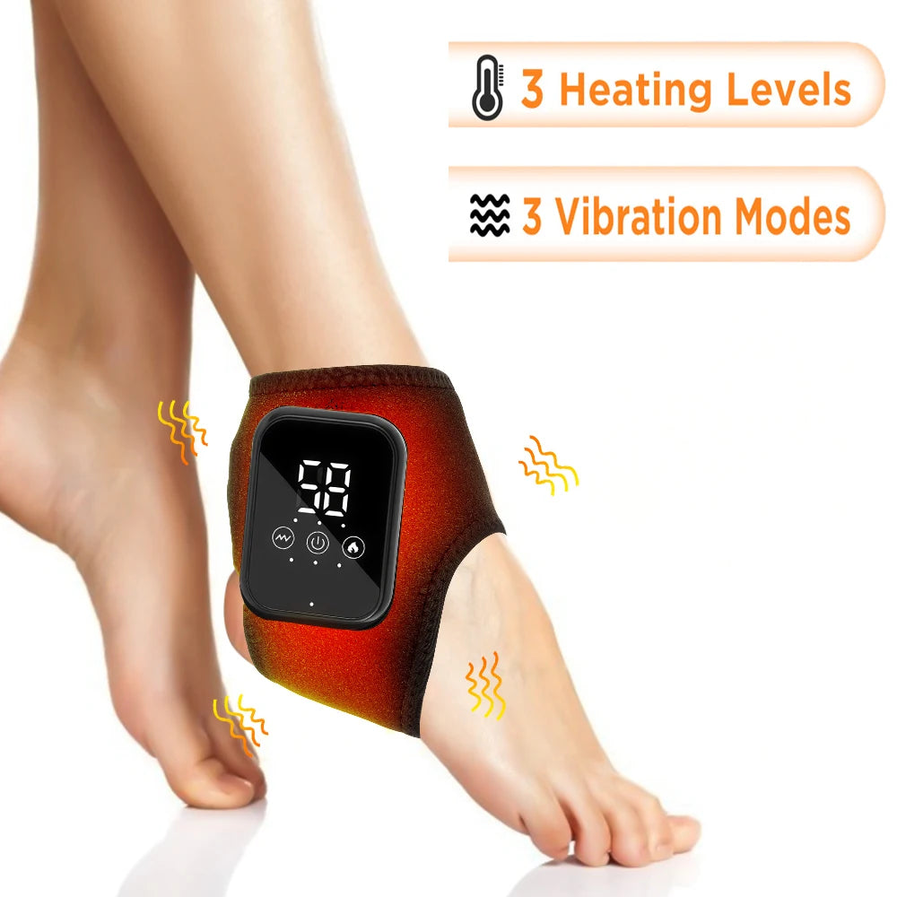 Electric Foot & Hand Massager – Vibrating & Heating Ankle & Wrist Joint Portable Relaxation Device