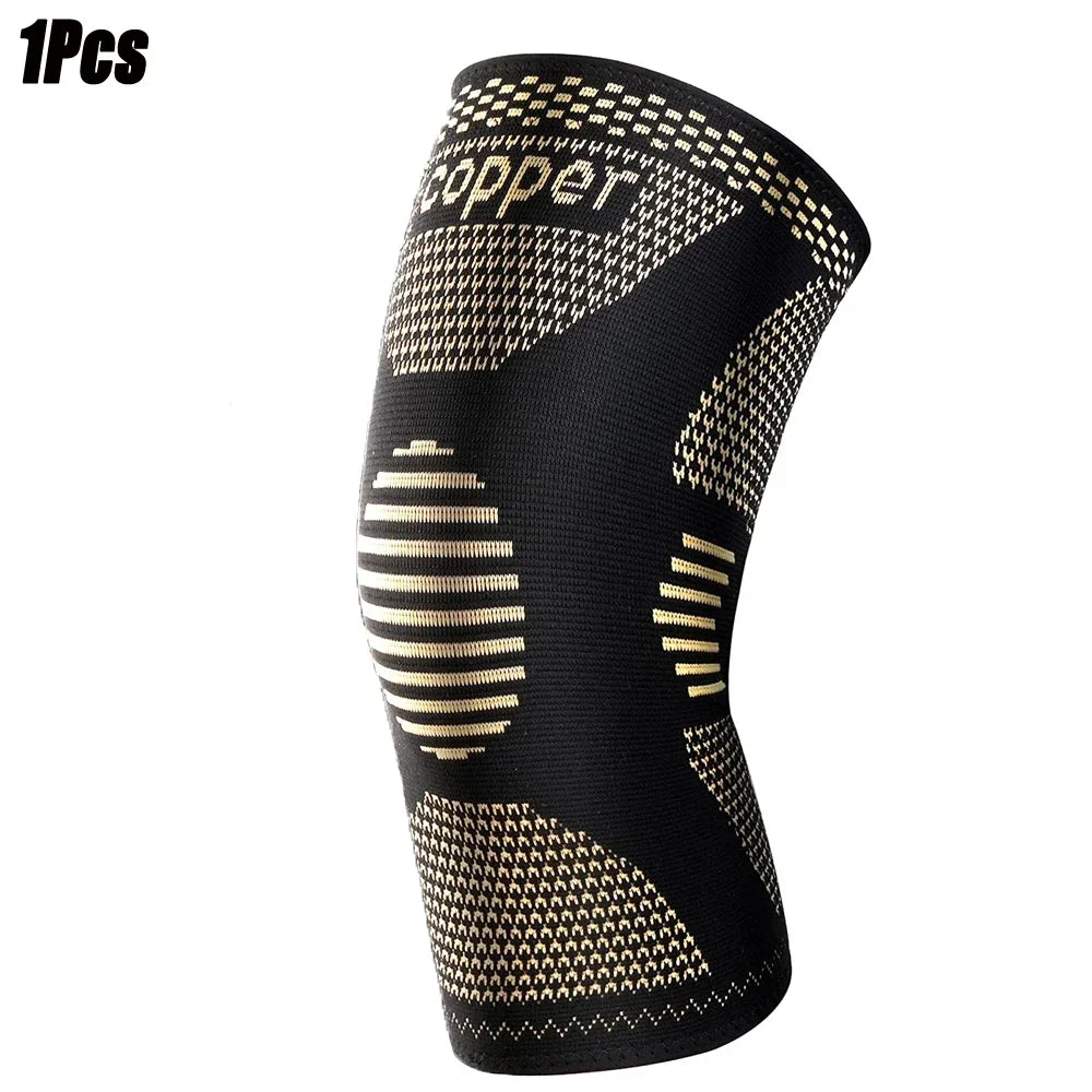 Copper Compression Knee Brace Sleeve – Arthritis Pain Relief & Joint Support