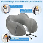 1pc Slow Rebound Travel Pillow,U-shaped Headrest Neck SupportPillow,Nap Pillow Travel Airplane Pillow For Office travel Airplane
