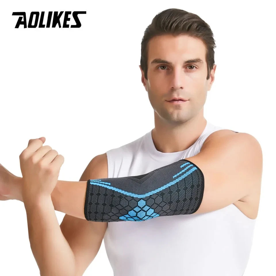 AOLIKES Elbow Compression Sleeve – Tennis Elbow Brace for Tendonitis, Golfer’s Elbow & Arm Support