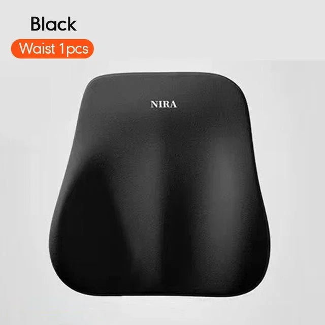 HEALTENCE Memory Foam Car Neck & Lumbar Support Set