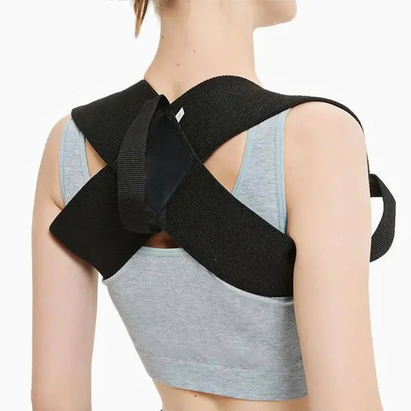 Adjustable Back & Shoulder Posture Corrector Belt – Clavicle & Spine Support Brace for Home, Office & Sport
