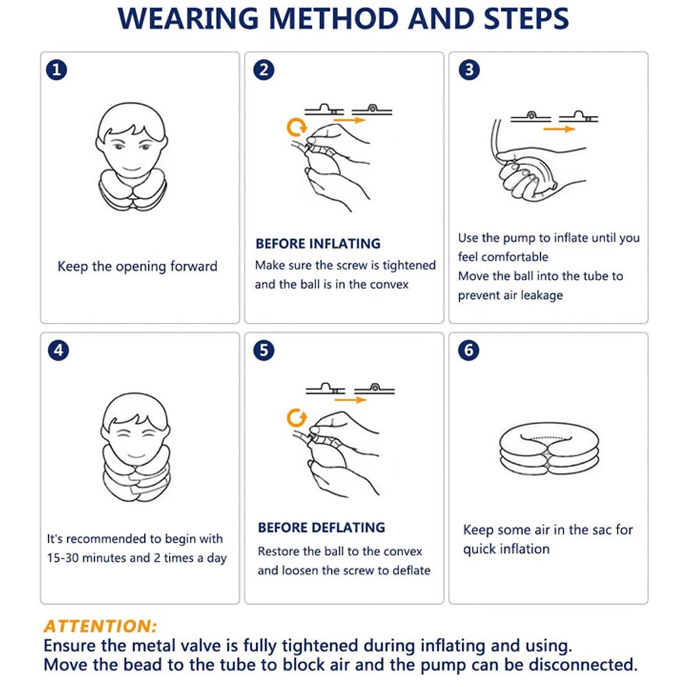 Inflatable Cervical Traction Device – Neck Decompression Stretcher