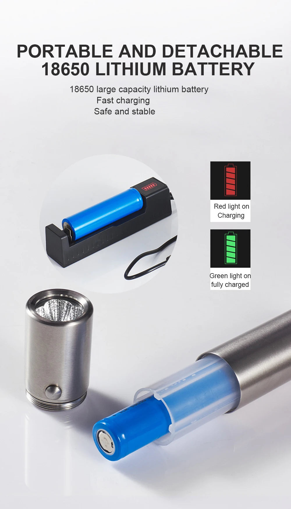 Red Light Therapy Wand – 5 Wavelengths Pain Relief & Acne Treatment