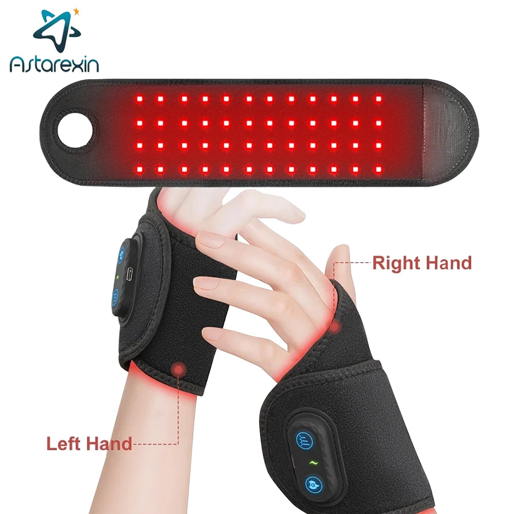 Wireless Red Light Therapy Wrist & Ankle Strap – 660nm & 850nm for Tenosynovitis & Pain Relief